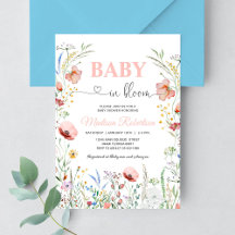 Baby in Bloom Lente Bloemen Baby Shower