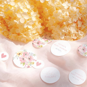 Baby in Bloom Lente Bloemen Hart Meisje Baby Showe Confetti
