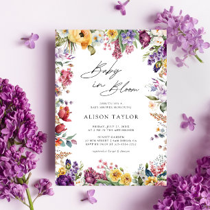 Baby In Bloom Lente Tuin Bloem Baby Shower Kaart