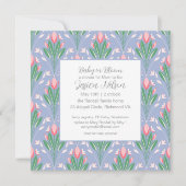 Baby in Bloom Lente Tulpen Bloemen  Kaart (Voorkant)