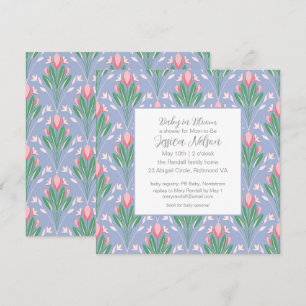 Baby in Bloom Lente Tulpen Bloemen  Kaart