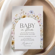 Baby in Bloom Lente Wilde Bloem Baby Shower
