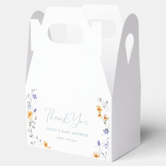 Baby in Bloom Lente Zomer Bloemen Baby shower Bedankdoosjes (Geopend)