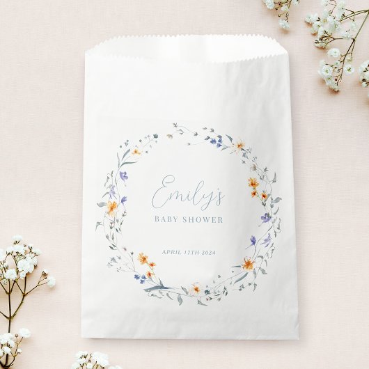 Baby in Bloom Lente Zomer Bloemen Baby shower Bedankzakje