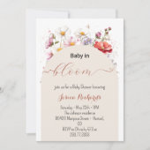 Baby in Bloom Lente Zomer Bloemen Baby shower Kaart (Voorkant)
