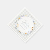 Baby in Bloom Lente Zomer Bloemen Baby shower Servet (Hoek)