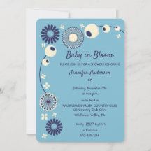 Baby in Bloom Lichtblauw Jongen Baby shower