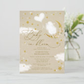 Baby in Bloom Little Lamb Baby shower Kaart (Staand voorkant)