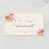 Baby in Bloom Luier Raffle Baby shower Bloemen Informatiekaartje (Voorkant)