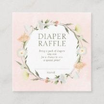 Baby in Bloom Luier Raffle Baby Shower