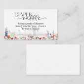 Baby in Bloom Luier Raffle Kaart (Voorkant / Achterkant)