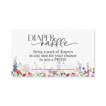 Baby in Bloom Luier Raffle Kaart