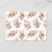 Baby in Bloom Luier Raffle Meisje Baby shower Informatiekaartje (Achterkant)