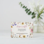 Baby in Bloom Luier Raffle Ticket (Staand voorkant)