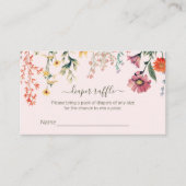 Baby in Bloom Luier Raffle Tickets Behuizing Informatiekaartje (Voorkant)