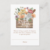 Baby in Bloom Luier Raffle Zomer Bloementuin Informatiekaartje (Voorkant)