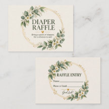 Baby in Bloom Luiers Raffle Kaart