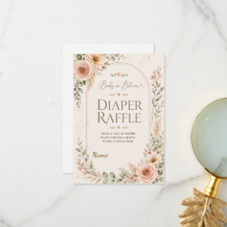 Baby in Bloom Luierspel Insteekkaart Bedankkaart