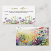 Baby in Bloom | Luierspoel Baby shower van Floral Informatiekaartje (Voorkant / Achterkant)