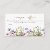 Baby in Bloom | Luierspoel Baby shower van Floral Informatiekaartje (Voorkant)