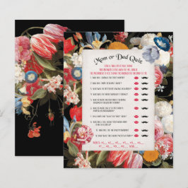 Baby in Bloom Mam of Pa Quiz Baby shower Game