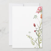 Baby in Bloom Meadow Flowers Watercolor Kaart (Achterkant)