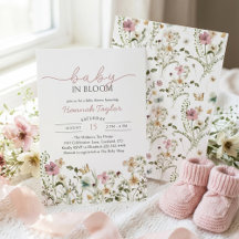 Baby in Bloom Meisje Baby Shower
