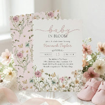 Baby in Bloom Meisje Baby Shower