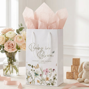 Baby in Bloom Meisje Baby Shower Klein Cadeauzakje
