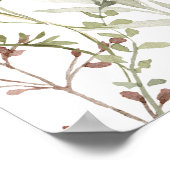 Baby in Bloom Meisje Baby shower Welkom Poster (Hoek)