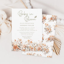 Baby in Bloom Meisje Boho Baby shower