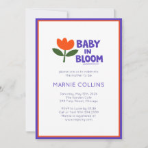 Baby in Bloom Minimalistische Moderne Trendy Baby 