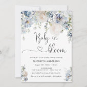 Baby in Bloom Modern Floral Baby Shower Kaart (Voorkant)
