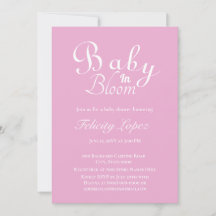 Baby in Bloom Modern Roze