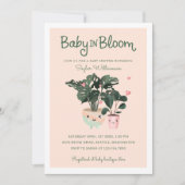 Baby in Bloom moeder en babymeisje Gepootte Plante Kaart (Voorkant)