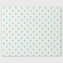 Baby in Bloom Mooie Blauwe Bloemige Baby Shower Cadeaupapier
