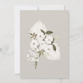 Baby in Bloom Neutral Floral Baby shower Kaart (Achterkant)