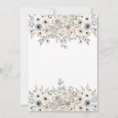 Baby in Bloom neutrale tinten baby shower Kaart (Achterkant)