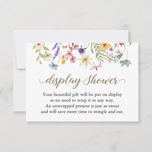 Baby in Bloom Onverpakt Baby shower Geschenken Kaa Kaart (Voorkant)