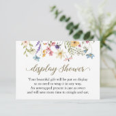 Baby in Bloom Onverpakt Baby shower Geschenken Kaa Kaart (Staand voorkant)