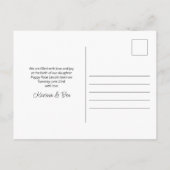 Baby in Bloom Paars Pink Flowers Foto Birth Aankondigingskaart (Achterkant)