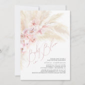 Baby in Bloom Pampas Grass Baby Girl Shower Kaart (Voorkant)