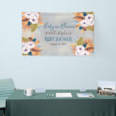 Baby in Bloom Pampas Grass Boho Baby shower Banner (Beurs)
