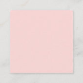 Baby in Bloom Pampas Grass Roze Roos Luier Raffle Informatiekaartje (Achterkant)