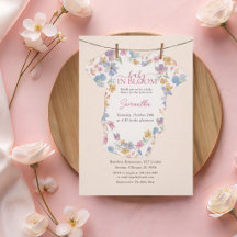 Baby In Bloom Pastel Watercolor Baby Shower