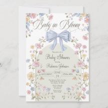 Baby In Bloom Pastel Wilde Bloemen Baby Borrel