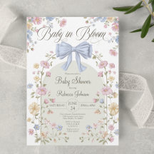Baby In Bloom Pastel Wilde Bloemen Baby Borrel