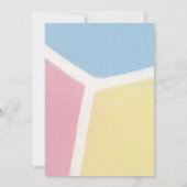 Baby in Bloom Pastel Wildflower Baby shower Kaart (Achterkant)