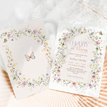 Baby in Bloom Pastel Wildflower Baby shower Kaart<br><div class="desc">Omarmd in een harmonieus palet van zachte pastels, van zachte roze tot dromerige blozen, rustgevende lavendel, vrolijke gele kleuren en serene blues, is onze "Baby in Bloom" baby shower-uitnodiging een hartelijk eerbetoon aan de magie van het nieuwe begin. Laat het de toon zetten voor een dag vol vreugde, gelach en...</div>