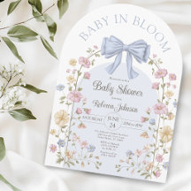 Baby In Bloom Pastelkleurige Wilde Bloemen Baby Sh